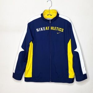 Nike Spell Out Windbreaker Zip Jacket Navy
